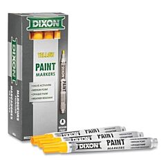 Dixon Ticonderoga 80223 Valve Action Paint Marker, 11/16 In Tip, Medium, Yellow