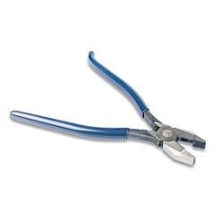 Klein Tools D201-7Cstlft Ironworker'S Left-Handed Spring-Loaded Rebar Plier, 9 In Long