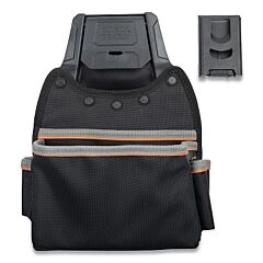 Klein Tools 55913 Tradesman Pro™ Modular Tool Pouches With Belt Clip, 7 Pockets, Used W/Small Parts, 1680D Ballistic Weave