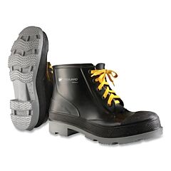 Onguard 8610400.07 Polygoliath Rubber Ankle Boots, Steel Toe, Men'S 7, 6 In Lace-Up Boot, Polyurethane/Pvc, Black/Gray