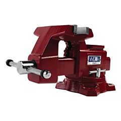 Wilton 28819 Utility Bench Vise, 5-1/2 In Jaw Width, 3-1/4 In Throat Depth, 360° Swivel Base