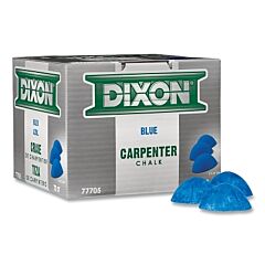 Dixon Ticonderoga 77705 Carpenter Chalk, 1-1/8 In L, Blue
