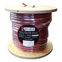 Best Welds 1-500-Red Welding Cable With Foot Markings, 1 Awg, 500 Ft