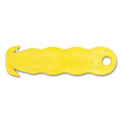 Klever Kcj-1Y Klever Kutter Safety Cutter, 4-5/8 In L, Straight Blade, Steel, Plastic, Yellow