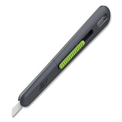 Slice 10475 Slim Cutter, 6 In L, Automatic Retracting, Ceramic, Nylon/Stainless Steel Handle, Black/Green