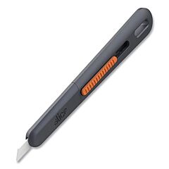 Slice 10476 Slim Cutter, 6 In L, Manual Retracting, Ceramic, Nylon/Stainless Steel Handle, Black/Orange