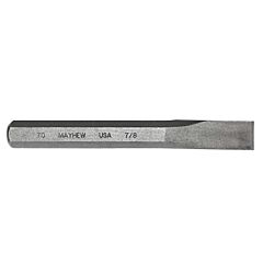 Mayhew Tools 70216 Cold Chisels, 7 1/2 In Long, 7/8 In Cut, Sand Blasted, 6 Per Box