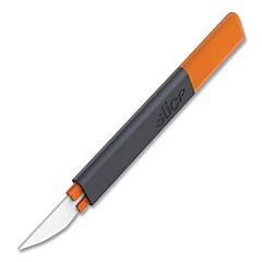 Slice 10482 Deburring Tool, 6.48 In L, Fixed, Ceramic, Nylon/Polypropylene, Black/Orange