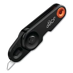 Slice 10495 Edc Pocket Knife, 4 In L, Folding, Zirconium Oxide, Metal, Black/Orange