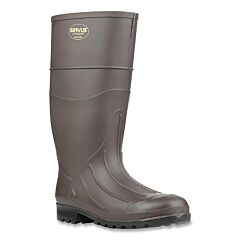 Servus 18805-060 Iron Duke® Boots, Plain Toe, Size 6, 15 In H, Pvc, Brown/Black Sole