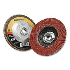 3M 076308-64375 Cubitron™ Ii 969F Flap Disc, 4.5 In Dia, 80+ Grit, 5/8 In-11 Arbor, 13300 Rpm