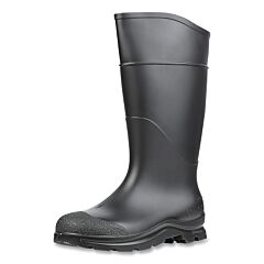 Servus 18822-080 Ct™ Economy Knee Boots, Plain Toe, Size 8, Pvc, Black