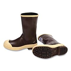 Servus 22115-Ctm-090 Neoprene Dipped Safety Footwear, Plain Toe, Size 9, 12 In H, Copper/Tan With Chevron Sole