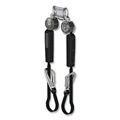 Msa Vtohw-012-Rj-O-Tb V-Tec® Personal Fall Limiter, Twin Leg Tie-Back, 6 Ft, 400 Lb Load Cap, Fp5K Top Connector, Tlaltak Bottom Connector