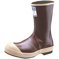 Servus 22114-100 Neoprene Dipped Safety Footwear, Steel Toe, Size 10, 12 In H, Copper/Tan With Chevron Sole