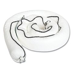 Spilfyter M-51S Sorbent Sock-In-Net Boom, 10 In L X 8 In W, Oil Only, White