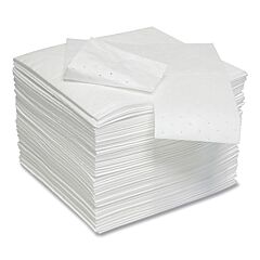 Spilfyter Sfz-71 Sorbent Pads And Rolls, 18 In L X 16 In W, Oil Only, Medium, Single-Ply, White, Pads