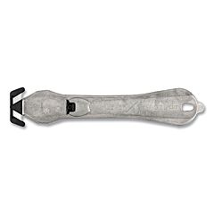 Klever Pls-300Xc-20 Xchange Pls Safety Cutter, 6-1/2 In L, Straight Blade, Carbon Steel, Steel Handle, Metallic Gray