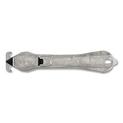Klever Pls-300Xc-40 Xchange Pls Safety Cutter, 6-1/2 In L, Straight Blade, Carbon Steel, Steel Handle, Metallic Gray