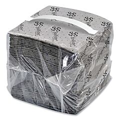 Spilfyter Sfg-70.2 Sorbent Pads And Rolls, 18 In L X 16 In W, Universal, Light, Single-Ply, Gray, Pads, 100 Count