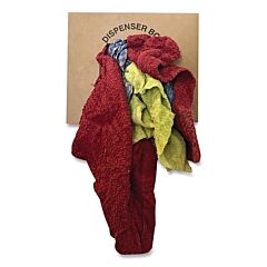 Spilfyter Wr3500C-10 Reclaimed Wiping Product, Mixed, 10 Lb Box, Terry