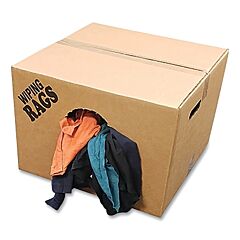 Spilfyter Wr6010C-10 Reclaimed Wiping Product, Mixed, 10 Lb Box, T-Shirt
