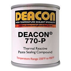 Jet-Lube 111-770-P Deacon® 770-P Thermal Reactive Paste Sealing Compound, 32 Oz, Plugtop Can, Brown