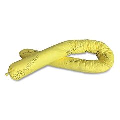Spilfyter S2-30 Sorbent Sock, 3 In W X 4 Ft L, Hazmat, Yellow