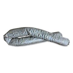 Spilfyter G-37 Sorbent Sock, 3 In W X 10 Ft L, Universal, 100% Recycled Materials, Gray