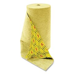 Spilfyter Hvu-90 Sorbent Pads And Roll, 150 Ft L, 32 In W, Universal, Premium, Hi-Vis Yellow, Roll