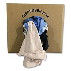 Spilfyter Wr8000C-25 Reclaimed Wiping Product, Mixed, 25 Lb Box, Fleece