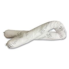 Spilfyter O-34 Sorbent Sock, 3 In W X 4 Ft L, Oil Only, White