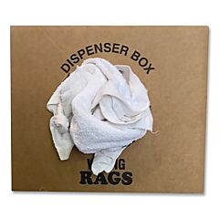 Spilfyter Wn3100W-50 Bar Mop Rags, Box, 50 Lb, Cotton, White