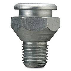 Alemite Lagn-1823-1 Button Head Fittings, Straight, 1 1/4 In, Male/Male, 1/4 In (Nptf)