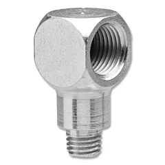 Alemite Lagn-51943 Grease Fitting Adapters, Elbow - 90°, Male/Female, 1/4 In (Sae)