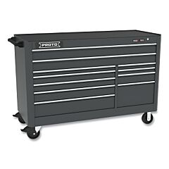 Proto 556646B-11Db Workstation, 66 In W X 27 In D X 46 In H, 11 Drawers, Black