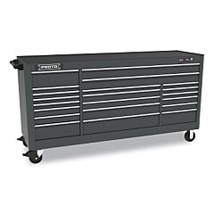 Proto 558846B-21Db Workstation, 88 In W X 27 In D X 46 In H, 21 Drawers, Black