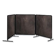 Tillman 6003464 Arcshield® Portable Welding Screen, 6 Ft X 4 Ft, 14 Mil Vinyl/Tubular Steel Fr, Gray Transparent/Blk Fr, 3 Panels