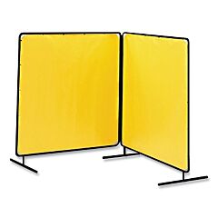 Tillman 6012068 Arcshield® Portable Welding Screen, 6 Ft X 8 Ft, 14 Mil Vinyl/Tubular Steel Fr, Yel Transparent/Blk Fr, 2 Panels