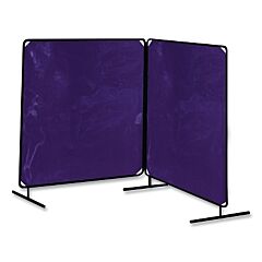 Tillman 6042064 Arcshield® Portable Welding Screen, 6 Ft X 4 Ft, 14 Mil Vinyl/Tubular Steel Fr, Bl Transparent/Blk Fr, 2 Panels