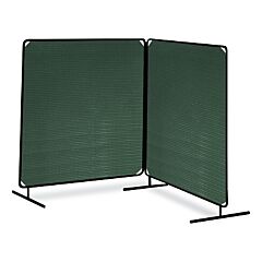 Tillman 6122066 Arcshield® Portable Welding Screen, 6 Ft X 6 Ft, 13 Mil Vinyl Ctd Polyester/Tubular Steel Fr, Opaque Dk Gn/Blk Fr, 2 Panels