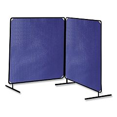 Tillman 6142068 Arcshield® Portable Welding Screen, 6 Ft X 8 Ft, 13 Mil Vinyl Ctd Polyester/Tubular Steel Fr, Opaque Bl/Blk Fr, 2 Panels