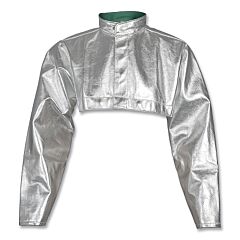 Tillman 8221M Aluminized Carbon Dupont™ Kevlar® Cape Sleeves, Medium, Silver