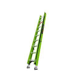 Little Giant Ladders 17920 Hyperlite, 20 Ft. H, Ansi Type Iaa, 375 Lb Rated, Fiberglass, Extension Ladder With Ground Cue And Sure-Set Feet