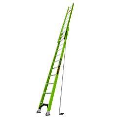 Little Giant Ladders 18724-186 Hyperlite, 24 Ft. H, Ansi Type Ia, 300 Lb Rated, Fiberglass, Extension Ladder With V-Rung