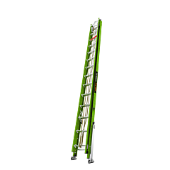 Little Giant Ladders 17528-285 Hyperlite, 28 Ft. H, Ansi Type Iaa, 375 Lb Rated, Fiberglass, Extension Ladder With Cable Hooks, Claw, V-Bar, Limited Arrest System Safety Line And Auto-Levelers, To Be Used With Petzl Asap Kit