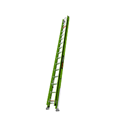 Little Giant Ladders 17532-184V Hyperlite, 32 Ft. H, Ansi Type Iaa, 375 Lb Rated, Fiberglass, Extension Ladder With Cable Hooks, Claw, V-Bar And Auto-Levelers