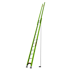 Little Giant Ladders 17932 Hyperlite, 32 Ft. H, Ansi Type Iaa, 375 Lb Rated, Fiberglass, Extension Ladder With Ground Cue And Sure-Set Feet