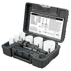 Disston E0212165 Blu-Mol Xtreme Bi-Metal Hole Saw Kit, Locksmith, 9-Piece