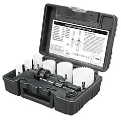 Disston E0212166 Blu-Mol Xtreme Bi-Metal Hole Saw Kit, Plumber, 9 Piece